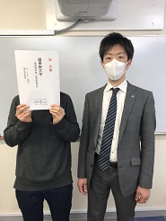 國學院大学人間開発学部初等教育学科進学Yさん(井草高校)2018年吉祥寺校